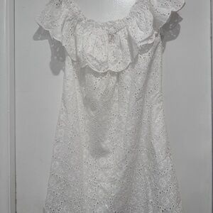Brand New with Tags Tory Burch Off Shoulder Eyelet Beach Dress